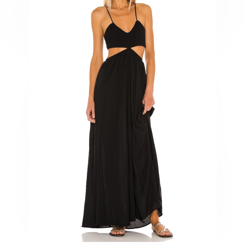 Revolve Indah Innocence Smocked Maxi Dress